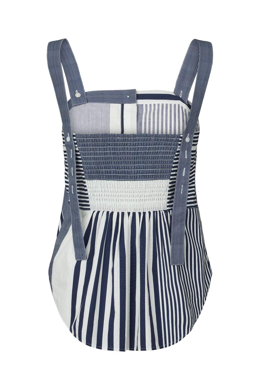 Bibs top - Navy stripe